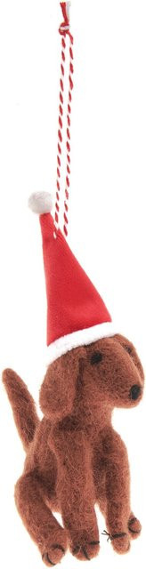 Rico Design Weihnachtshund Filzhänger in Braun - Bild 1