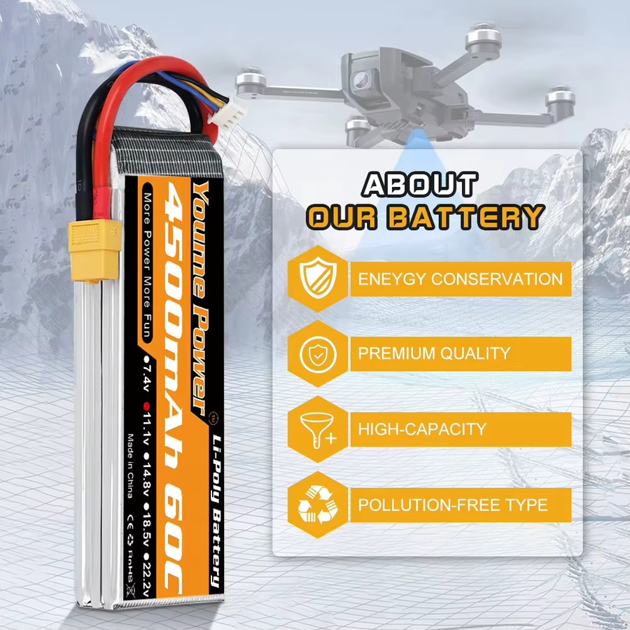 Youme Lipo Batterie, 2-teiliges Set, RC Teile - Bild 4
