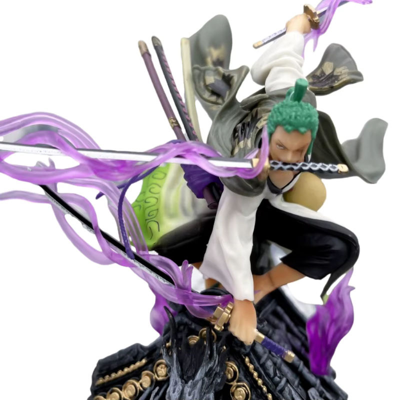 Bandai One Piece Roronoa Zoro Anime Action Figur aus PVC, mehrfarbig, Höhe: 22 cm - Bild 5