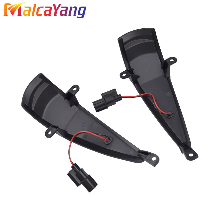 Malcayang LED-Seitenflügelspiegel mit dynamischem Blinker und Kontrollleuchte für Honda Civic 8. MK8 Typ-S Typ-R FN 1 2 3 FK 1 2 3 in Schwarz - Bild 3