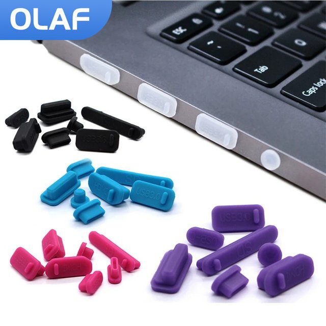 Olaf Universal USB-C Staubschutz Kappen für Laptop und Notebook in Rot - Bild 1