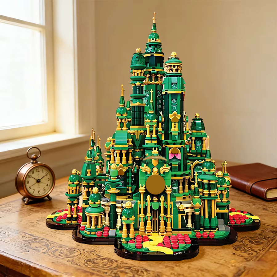 GOBRICKS Magische Hexe Smaragd Stadt Zauberer Palast, Bausteine, Fantasy - Bild 2