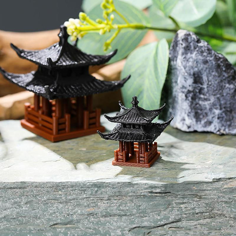 ToyToys Mini Pagodenstatue als japanische Pavillondekoration für Zen-Gärten, Aquarium und Bonsai, mehrfarbig, Höhe: 6,3 cm - Bild 7