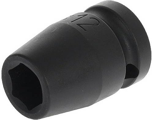 Gedore Kraftschraubereinsatz K 19 mit 1/2 Zoll Antrieb, 6-kant UD-Profil, Schlüsselweite 12 mm, aus Sonderstahl, Schwarz - Bild 1