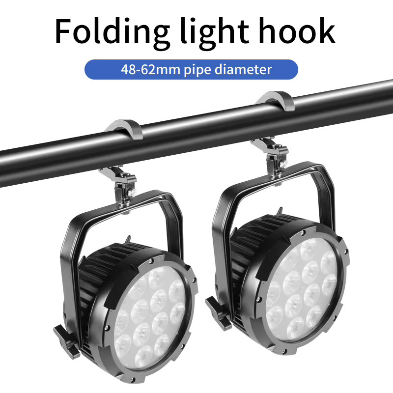 Faltbarer Clip-Haken aus Aluminiumlegierung in Schwarz für Bühnenlicht und Truss mit 150 kg Tragkraft, Öffnungsweite 40–60 mm - Bild 3