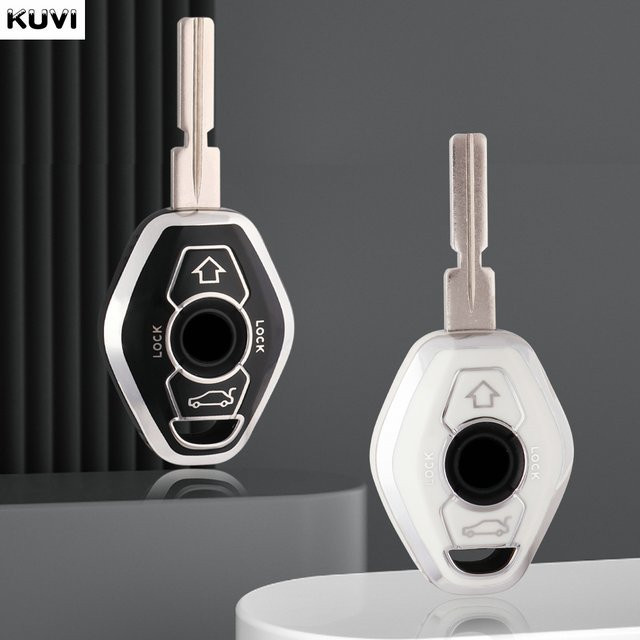 Kuvi TPU Schlüsselhülle als Schutzcover für BMW 7er Serie, X3, X5, Z3, Z4, 3er, 5er, E38, E39, E46, E83, M5 und 325i mit Schlüsselanhänger - Bild 1