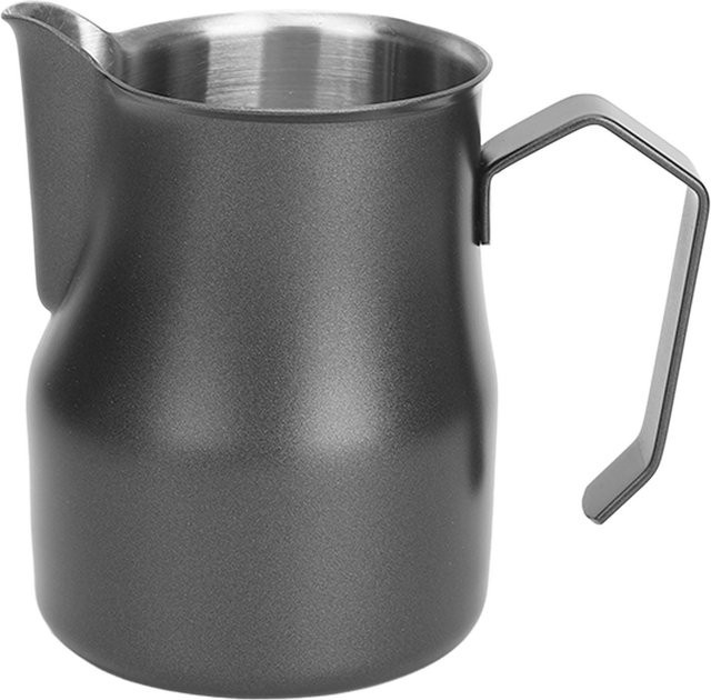 Milchaufschäumkännchen aus Edelstahl von CosyHome in Schwarz, 350 ml - Bild 1