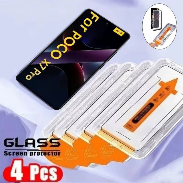 Xiaomi HD-Displayschutzfolie mit oleophober Beschichtung für Poco X7 Pro X6 X5 F7 X4 M7 Pro 5G F6 F5 F3 M6 M5S M3 X3 NFC, transparent - Bild 1