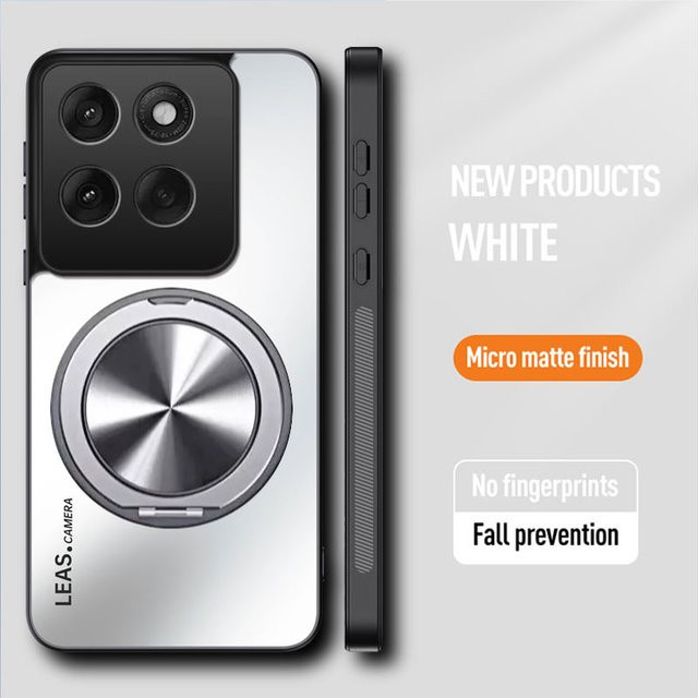 Magnetische Stoßfeste Handyhülle in Grau für Motorola Edge 70 60 60s Neo Pro G86 G06 Power G56 G50 Fusion Stylus mit matter Oberfläche - Bild 1