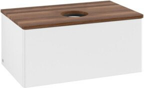 V&B Waschtischunterschrank Antao mit Beleuchtung, Farbe: Weiß, B/T/H: 80 x 36 x 50 cm - Bild 1