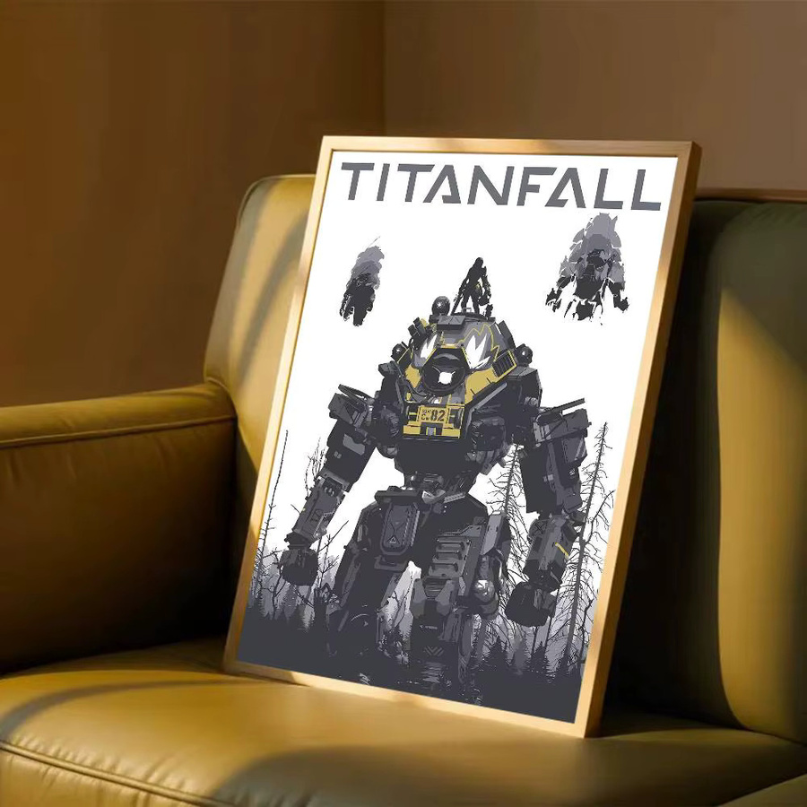 Rastar Titanfall 2 Vintage-Poster, selbstklebender Wandaufkleber aus Papier, Mehrfarbig - Bild 6