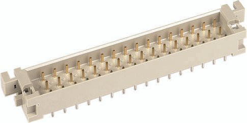 HARTING Messerleiste aus Kunststoff in Beige mit 3 Reihen - Bild 1