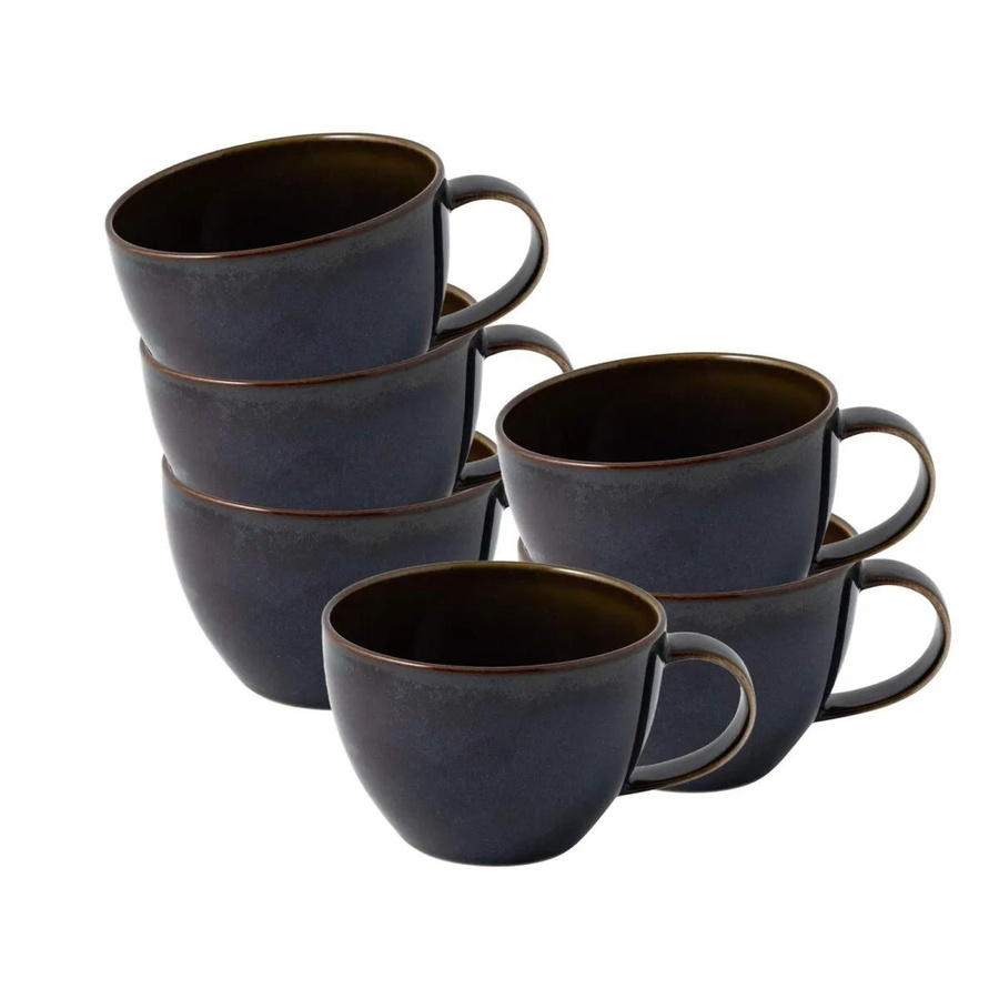 Villeroy & Boch Crafted Kaffeetassen Denim Blau, 6er Set, 247 ml - Bild 2