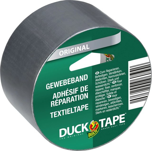 Duck Tape Original Gewebe-Klebeband Silber 50 mm x 5 m - Bild 1