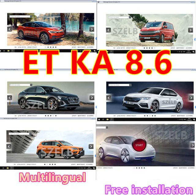 ETKA 8.6 Elektronischer Teilekatalog für Gruppenfahrzeuge bis 2024 (V/W, AU, DI, SE, AT, SKO, DA) in Multicolour - Bild 1