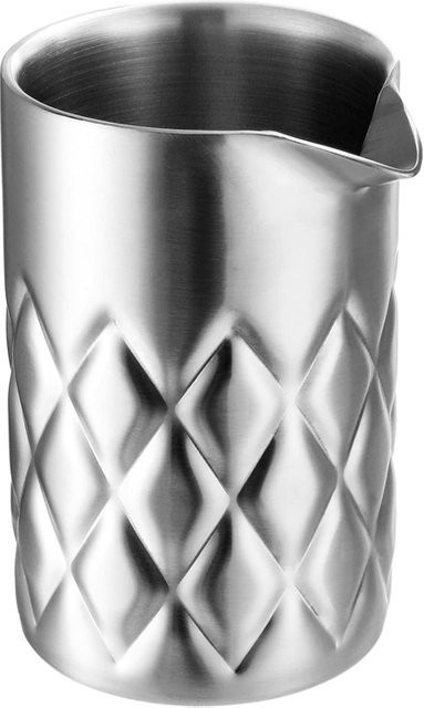 BARMAID BARWARE Cocktail-Mischglas Rührdose aus Edelstahl und Glas, silber, 580 ml - Bild 1