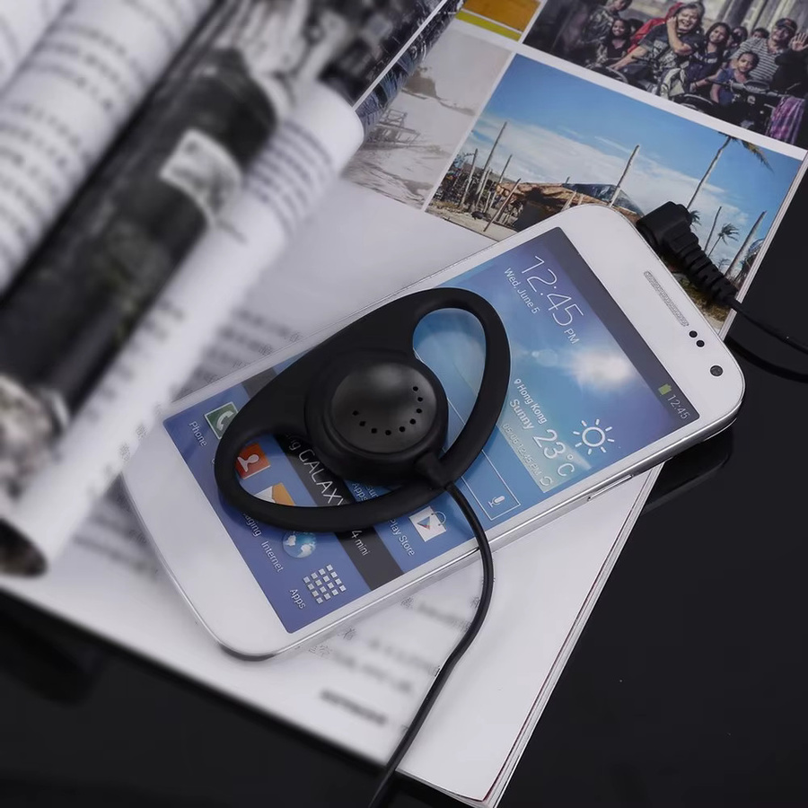 10er Set Occkic D-Form Ohrhaken für In-Ear Kopfhörer, Schwarz, kompatibel mit 3,5mm Klinkenanschluss - Bild 5
