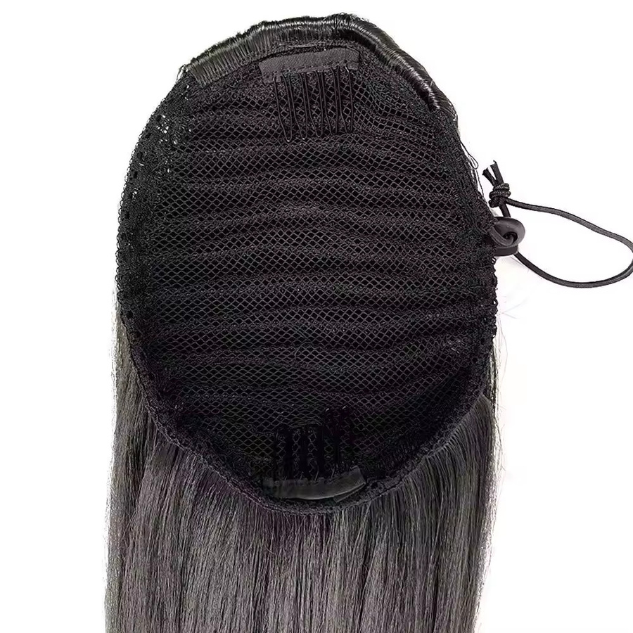 donxue Remy-Kordelzug-Pferdeschwanz, 100 % brasilianisches Echthaar, Damen - Bild 3
