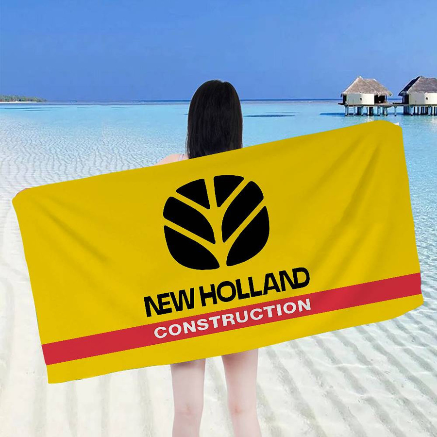 New Holland Logo Strandtuch für Mädchen, bunt, Mikrofaser, schnelltrocknend und sandfrei, B: 40 cm, H: 60 cm - Bild 3
