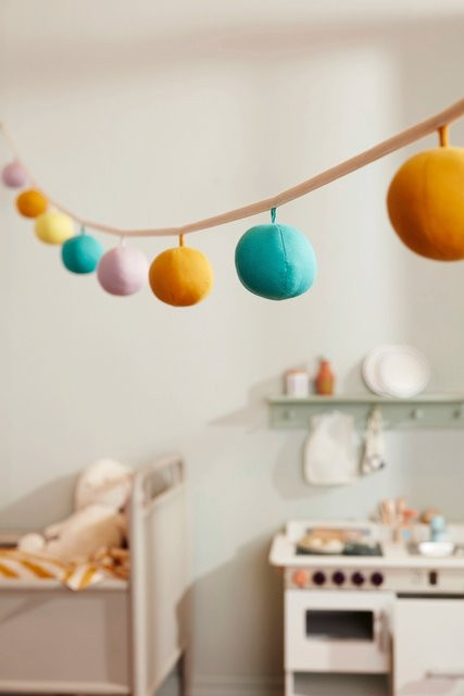 Kids Concept Pompon Girlande für Kinder aus Baumwolle und Polyester - Bild 1