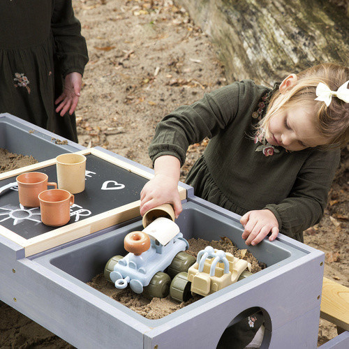Muddy Buddy Outdoor Spieltisch und Sitzgarnitur Creator in Natur Wolkengrau - Bild 3