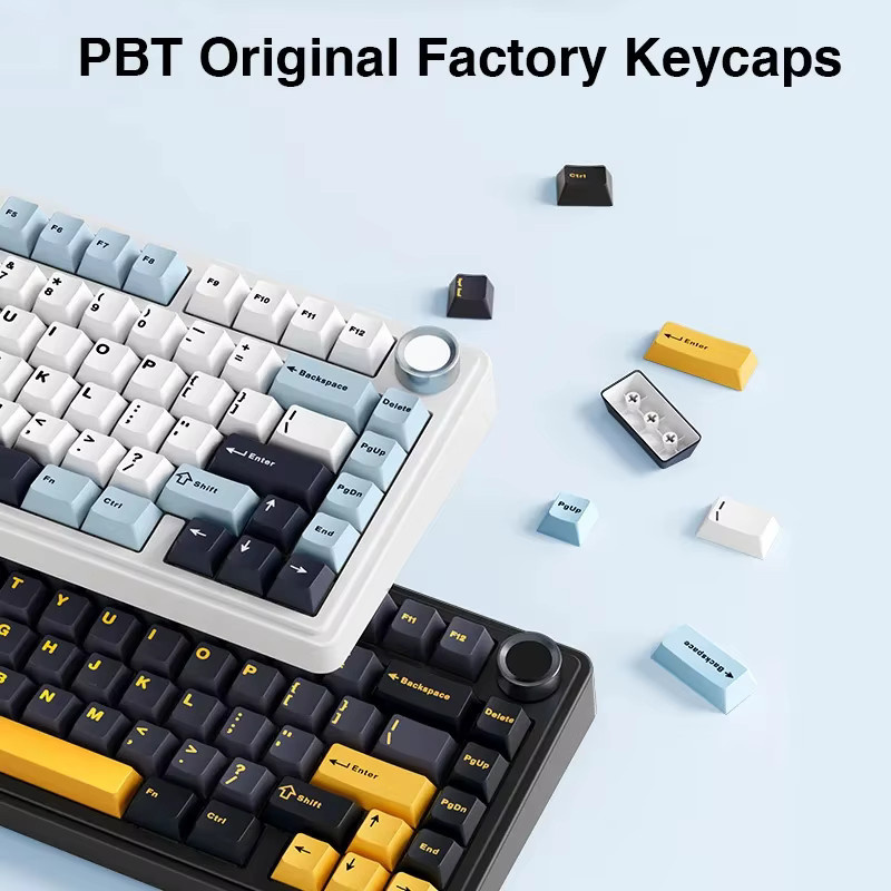 AULA F75 Mechanische Gaming-Tastatur mit Bluetooth, 2,4 G Wireless und Kabelverbindung in Blau - Bild 2