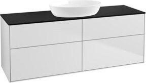 V&B Waschtischunterschrank Finion mit Wandbeleuchtung in Weiß, B/T: 160 x 50,1 cm - Bild 1
