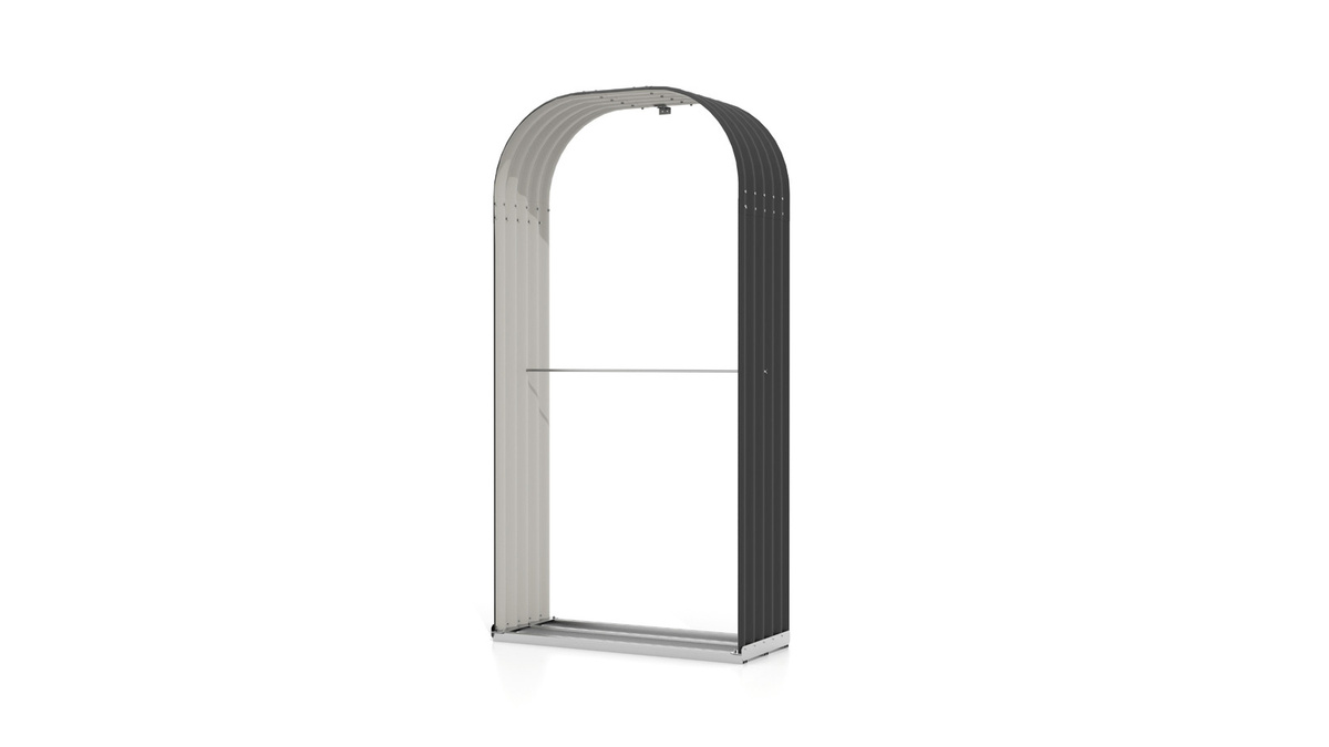 Vitavia Kaminholzregal Ardor 401 in Granit, B/T/H: 99 x 40 x 200 cm - Bild 4