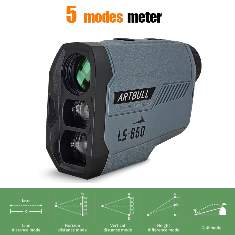 ARTBULL Laser-Entfernungsmesser mit Flag-Lock-Funktion und Neigungsanpassung für Jagd und Golf - Bild 2