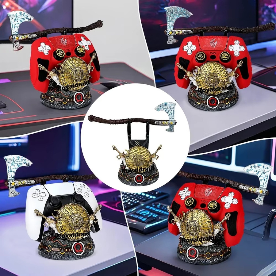 mbchips mc God of War Gaming-Controller-Halter Desktop-Dekorationsständer für PS5, PS4, Xbox und Nintendo Switch in Multicolour - Bild 5