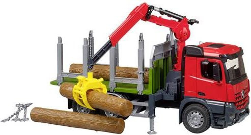 Bruder Mercedes Benz Arocs Holztransport-LKW Modell mit Greifarm - Bild 1