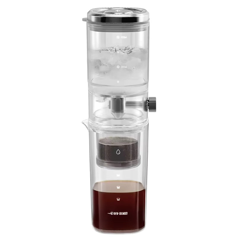 MHW-3BOMBER Eiskaffeebereiter Kaltbrüher aus Glas in Transparent und Black, 400 ml - Bild 6