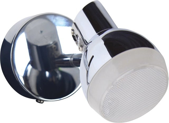 Näve LED-Wandspot Chromey in Chrom und Silberfarben inklusive Leuchtmittel warmweiß - Bild 2