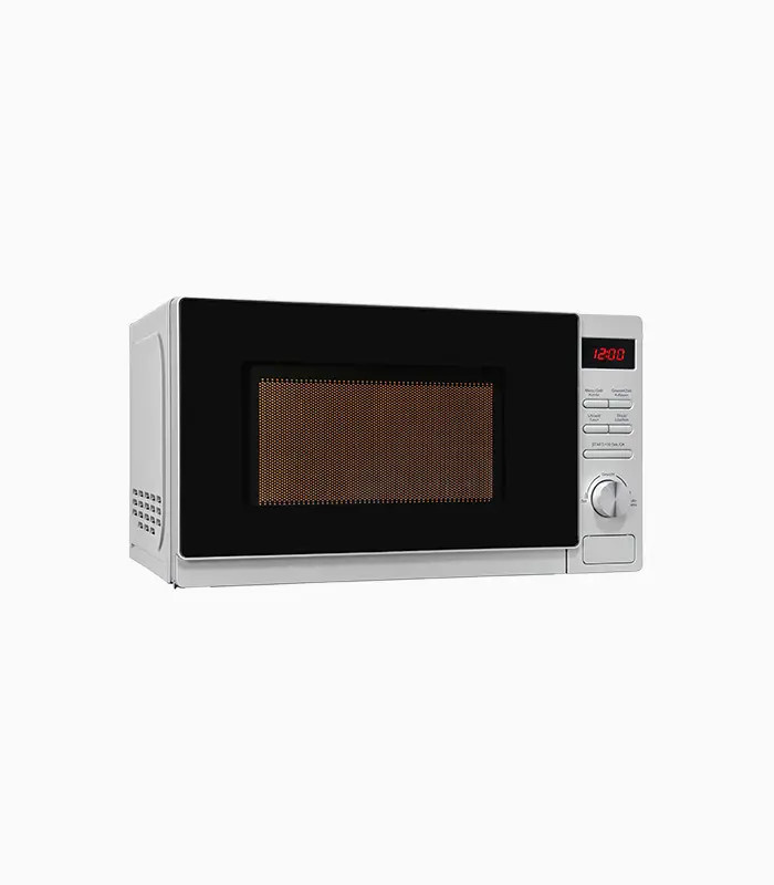 Exquisit MW2070-3GDisi Mikrowelle mit Grill und Automatikprogrammen in Silber, B/T/H: 44,0 x 33,6 x 33,6 cm - Bild 4