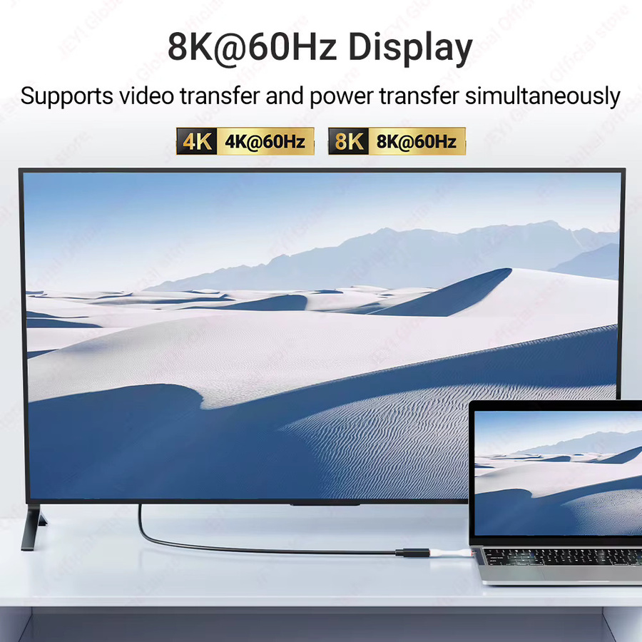 JEYI USB-C auf USB-C Kabel mit 80 Gbit/s und PD 240W für schnelles Laden, kompatibel mit Thunderbolt 5/4/3, iPhone, Samsung und Sony - Bild 2