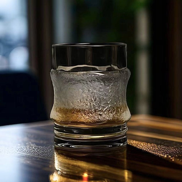 Hochwertiges japanisches Wasserglas aus Glas, transparent, für Kaltgetränke, Kaffee oder Whisky - Bild 1