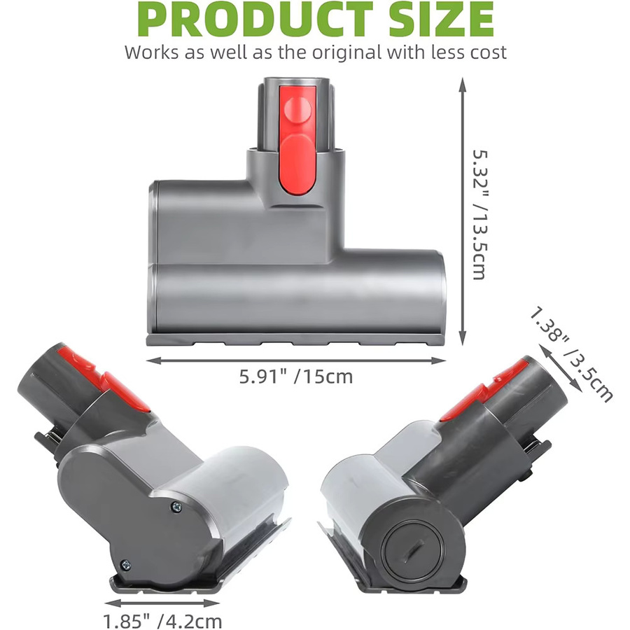 Dyson Bettbürste zur Staubentfernung in Grau für V6, V7, V8, V10, V11, DC45, DC58, DC59, DC61, DC62, DC74 kabellose Staubsauger - Bild 2
