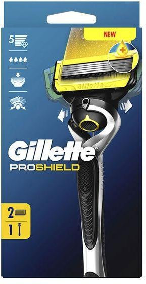 Gillette Fusion ProShield Rasierer mit 2 Ersatzklingen, Herren - Bild 1