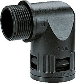 flexa Schnellverschraubung Winkel RQW-M AD34,5/M32 schwarz IP67 - Bild 1