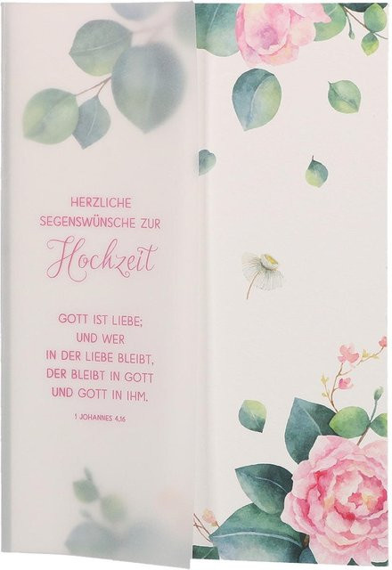 Glückwunschkarte Butzon und Bercker mit herzlichen Segenswünschen zur Hochzeit, 6 Stück, Multicolor, Papier - Bild 1