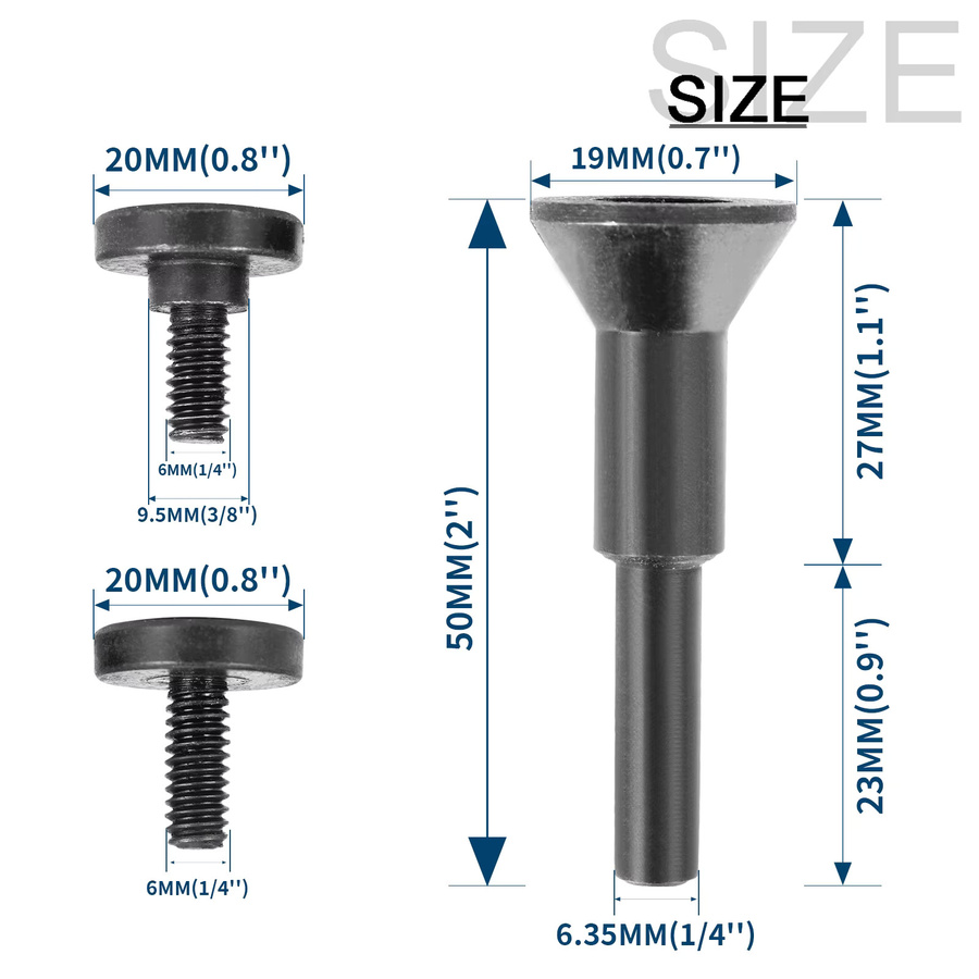 NuoDunco 6er-Set Mini Kreissägeblätter 50 mm für Bohrer und Tischsägen zum Schneiden von Holz, Metall und PVC, Farbe: Silber - Bild 3