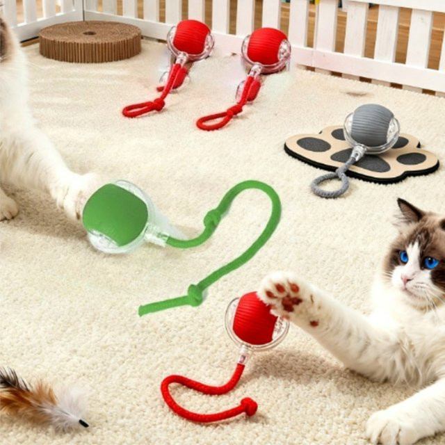 MIJIA Wiederaufladbares Katzenspielzeug, Interaktiver Automatik-Rollball - Bild 1