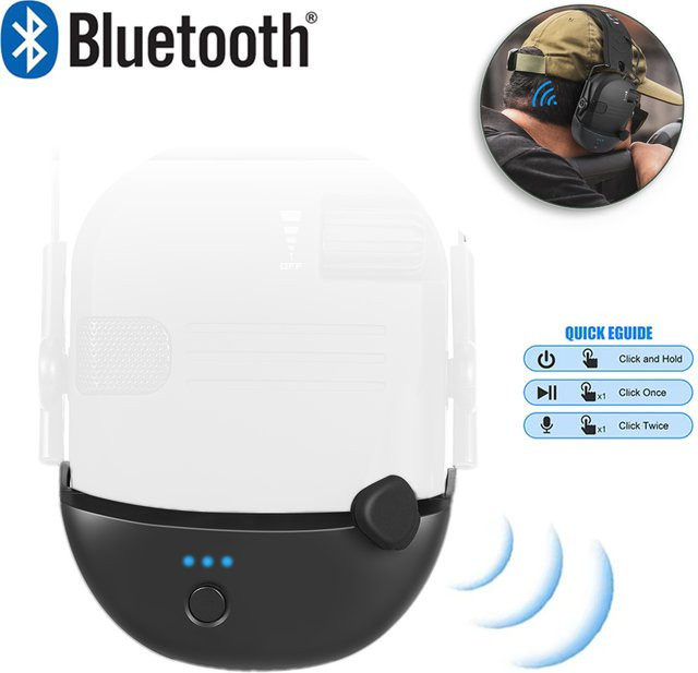 YHKEMA Bluetooth-Adapter W1 für WK-Serien Kopfhörer zur kabellosen Konvertierung, Schwarz - Bild 1