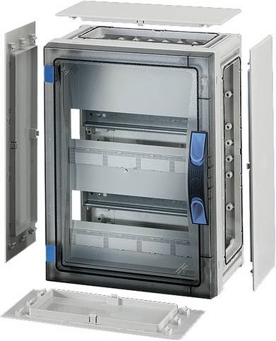 Hensel ENYSTAR-Automatengehäuse Kleinverteiler Aufputz FP 1218 mit 24 Teilungseinheiten - Bild 1