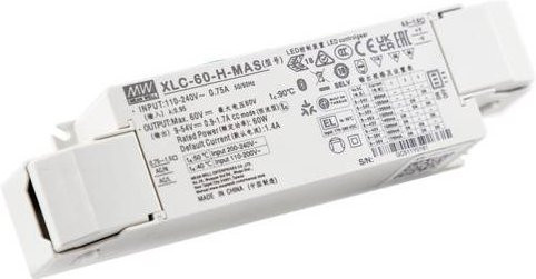 MEAN WELL LED-Konverter 60W 24V in Weiß mit maximal 300V Betriebsspannung - Bild 1