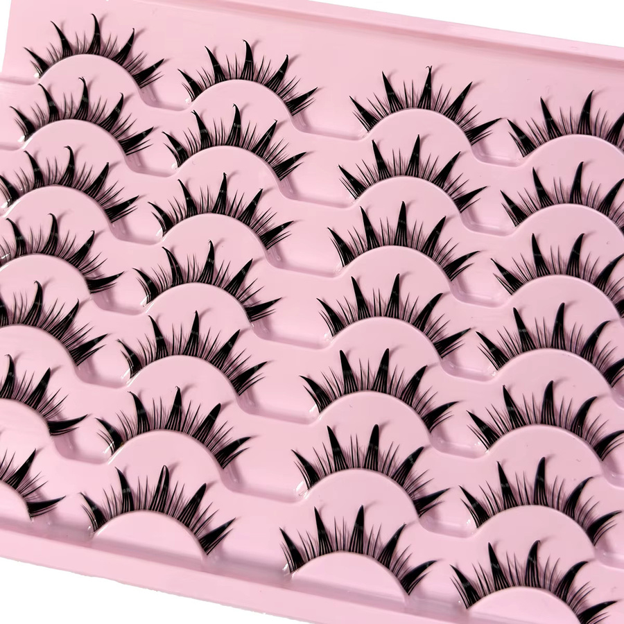 LYBCG Manga-Wimpern, Black, Glänzend, Unisex - Bild 2
