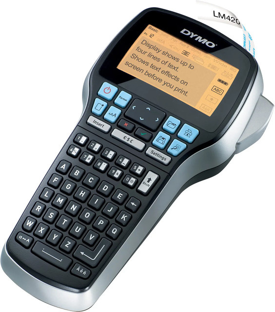 DYMO LabelManager 420P Beschriftungsgerät mit D1-Bändern für 6 mm, 9 mm, 12 mm und 19 mm Breite - Bild 2