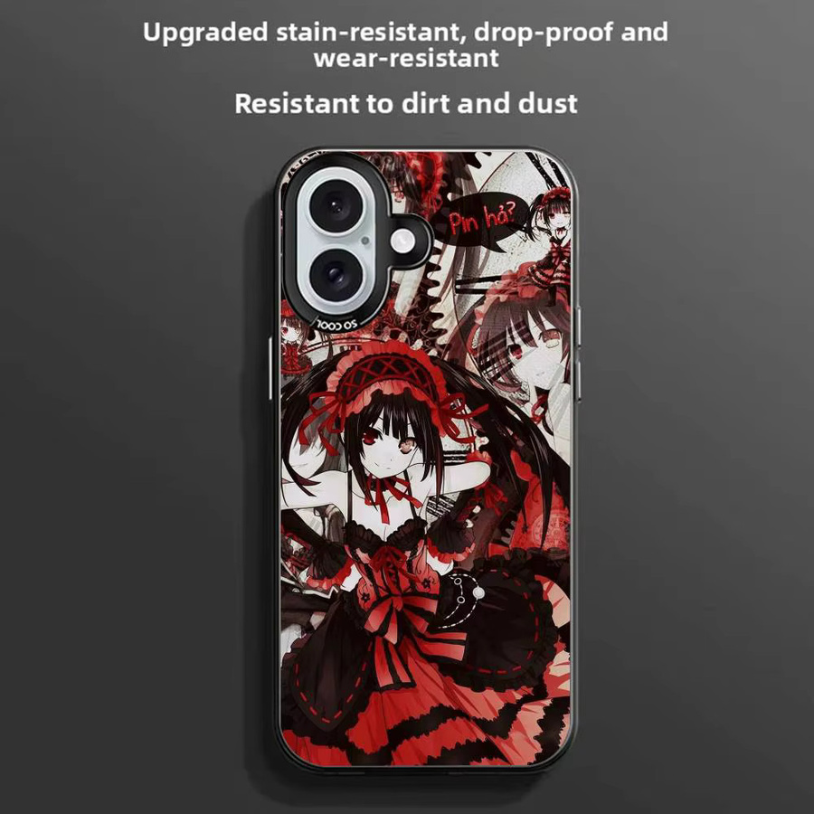 Handyhülle Cartoon Tokisaki Kurumi für iPhone 11-16 Pro Max, bunt, Anti-Rutsch und Anti-Fingerabdruck-Beschichtung - Bild 3