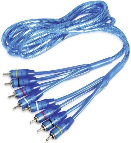 Sinustec RCA 65-4 Cinchkabel Blau, Länge: 6,50 m - Bild 1