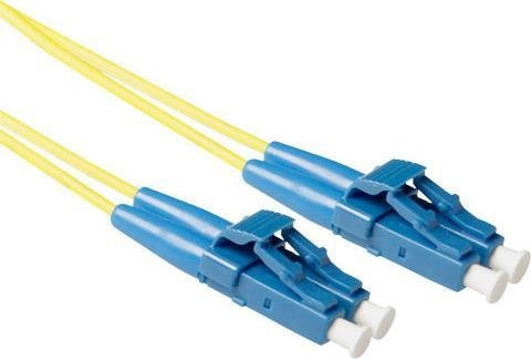 ACT Singlemode OS2 LSZH Duplex Glasfaser-Patchkabel mit LC-LC Steckern, Gelb und Blau, Länge: 20 m - Bild 1